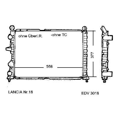 NEU + Kühler Lancia Dedra / Delta 1.6 Klimaanlage / Schaltgetriebe - 9.96 - 8.99 - Fiat Coupe 1.8 / 2.0 - 20V | MAV - 44331 [ Lancia ]