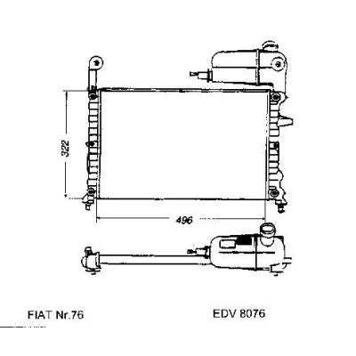 NEU + Kühler Lancia Dedra IE 1.6 Schaltgetriebe - 9.89 - 8.xx - Fiat Tipo SX / Tempra SX 1.4 / 1.6 Schaltgetri | MAV - 44781 [ Lancia ]