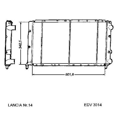 NEU + Kühler Lancia Delta / Prisma 1.9 / 2.0D / TD - 9.84 - 8.xx - Kühlsystem Wasserkühler / Radiator + + + NE | MAV - 44328