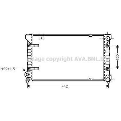 NEU + Kühler Seat div. Modelle - Kühlsystem Wasserkühler / Radiator 675 x 305 x 34 / VAG 224 Seat 24 + + + NEU | MAV - 44208