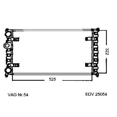 NEU + Kühler Seat Ibiza / Cordoba 1.4 / 1,6 Schaltgetriebe - 9.92 - 8.xx - Seat Inca 1.4 Schaltgetriebe - 9.94 | MAV - 45249 [ Ibiza ]