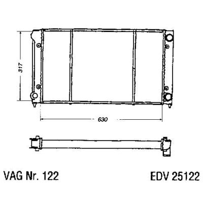 NEU + Kühler VW Passat 35i 1.6 D / TD / 1.8 - 16V / 1.9 D / 2.0 - 16V Schaltgetriebe / Klimaanlage - VAG / VW | MAV - 45310