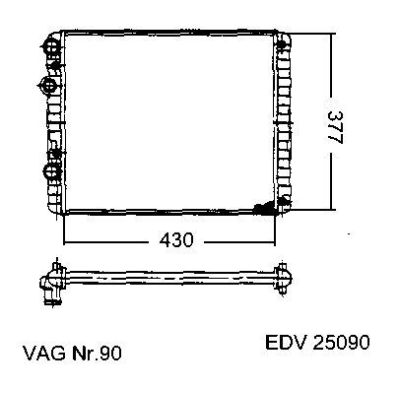 NEU + Kühler VW Polo 6N 1.0 / 1.3 / 1.4 - 16V / 1.6 Schaltgetriebe - VAG / VW / Audi 9.94 - 8.xx - VW Lupo 6E | MAV - 45283 [ Polo ]