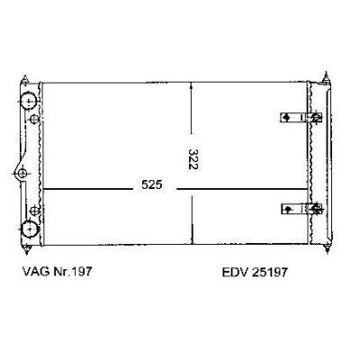 NEU + Kühler VW Polo 86C - 2F 1.4 D Schaltgetriebe - VAG / VW / Audi 9.90 - 8.94 - Seat Ibiza 1.4 / 1.6 Schalt | MAV - 45342 [ VW ]