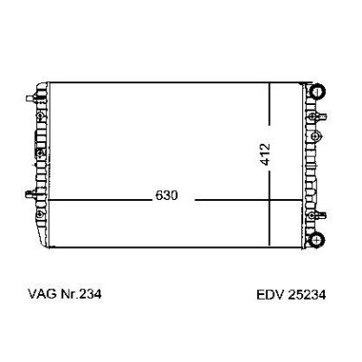 NEU + Kühler VW Polo 9N 1.2 / 1.4 - 16V / 1.9 SDi Schaltgetriebe / Klimaanlage - VAG / VW / Audi 9.01 - 8.xx - | MAV - 45350 [ VW ]