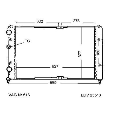 NEU + Kühler VW Polo Variant 6V2 1.4 / 1.4 - 16V / 1.6 / 1.9 SDi / TDi Schaltgetriebe / Klimaanlage - VAG / VW | MAV - 45361