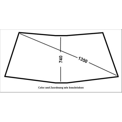 NEU + Windschutzscheibe Audi Coupe Thermo grün / Grünkeil - 81 / 85 / Q - 9.78 - 8.88 - Autoglas / Verglasung | MAV - 35538