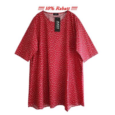 AKH FASHION Tunika SHIRT rot Baumwolle große Größen - Rot, Einheitsgröße-Maßangaben beachchten, Baumwolle | 94683-AKH1264.S06765