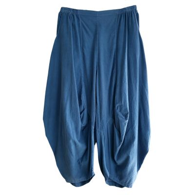 LAGENLOOK blaue Ballon HOSE Barbara Speer Design | NC6484-blau