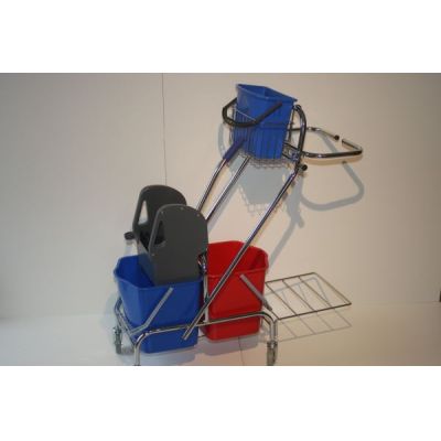 CleanSV® Reingungswagen Dofa 20 plus Abfallsackhalter mit 4 Liter Eimer | 00-000017.2 / EAN:0736846046956