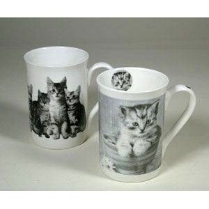 Katzengruppe - Tasse Kaffeebecher Retro Katze | 18340-25