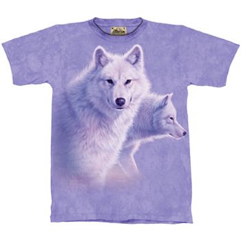 M - T-Shirt Kinder Wölfe: Graceful White Wolves (The Mountain) | 15-1093