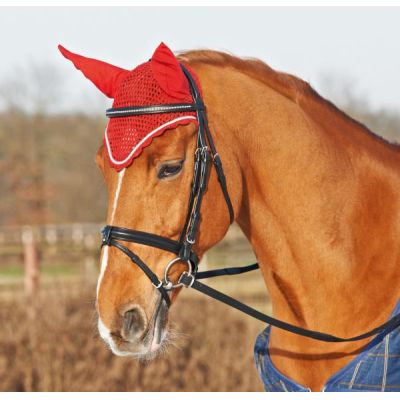 Navy, Pony - Ohrenhaube Fliegenohren Silberbiese | 699803-06