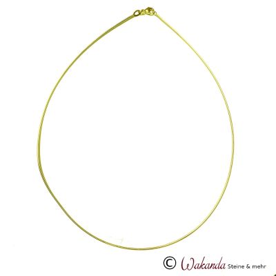 Omega-Collier 1,2 mm dick, goldplattiert | 155-1106