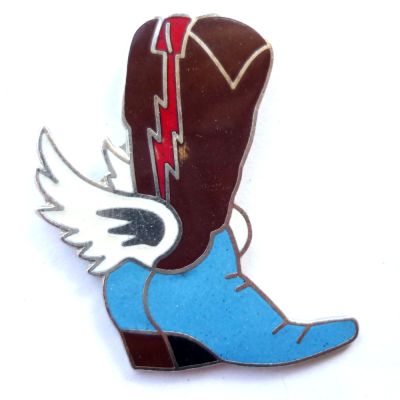 Pin Cowboystiefel geflügelt | PIN-BOOT