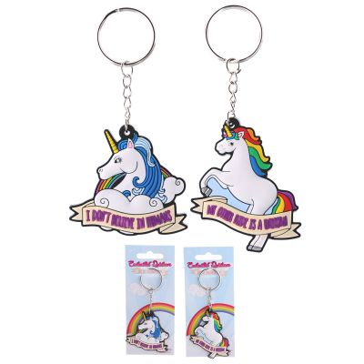 Schlüsselanhänger Einhorn PVC | 4001-72