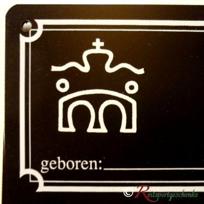 Stalltafel Boxenschild Stallschild mit Brandzeichen Rheinländer (Rheinland-Pfalz-Saar) | 72-01-09 RH