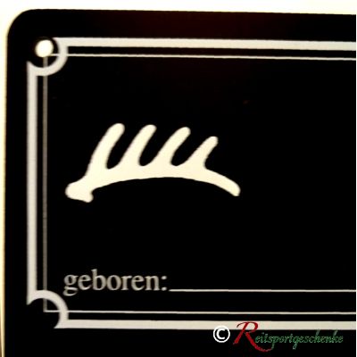 Stalltafel Boxenschild Stallschild mit Brandzeichen Trakehner | 72-01-09 TR