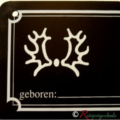 Stalltafel Boxenschild Stallschild mit Brandzeichen Württemberger (Baden-Württemberg) | 72-01-09 BW