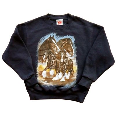 Sweatshirt Shire Horses, Atelier Bötzel, KidsGr. 110, 2. Wahl | ABS-SHI-110-B