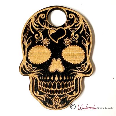 Kugelständer Kugelhalter Holz Totenkopf "Dia de los muertos" | 721-2304-3