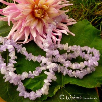 Lavendel-Amethyst Splitterkette XL 90 cm (gerundete Splitter) | 226-1104