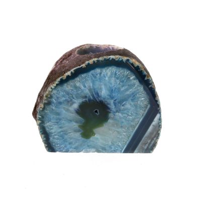 Teelichthalter Achatgeode Anschliff | 410-1801-4