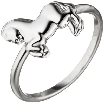 46 - Kinder Ring Pferd 925 Sterling Silber Kinderring. Pferdering | 46290 / EAN:4053258316078