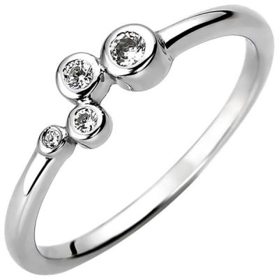 48 - Damen Ring 925 Sterling mit 4 Zirkonia | 52697 / EAN:4053258503072