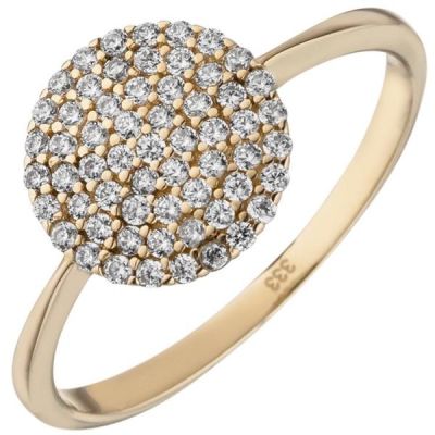 50 - Damen Ring 333 Gelbgold 60 Zirkonia, Goldring | 53612 / EAN:4053258535851