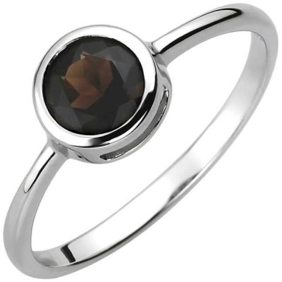 50 - Damen Ring 925 Sterling Silber 1 Rauchquarz | 52802 / EAN:4053258507193