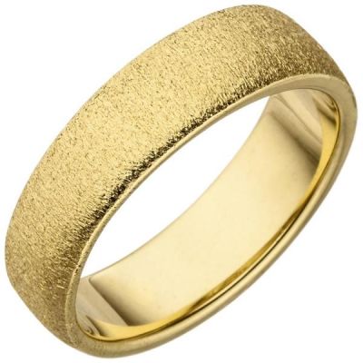 50 - Damen Ring 925 Sterling Silber gold mit Struktur | 51967 / EAN:4053258464687