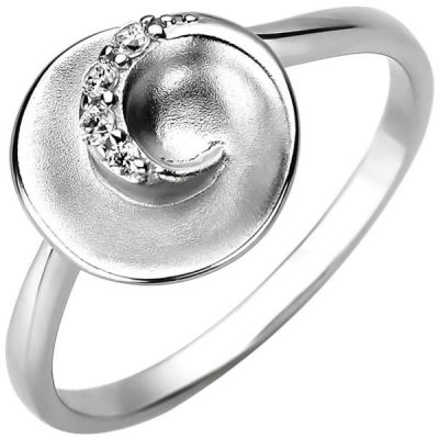 50 - Damen Ring 925 Sterling Silber mit 4 Zirkonia | 52680 / EAN:4053258502372