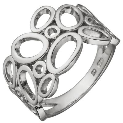 50 - Damen Ring, breit 925 Sterling Silber | 52273 / EAN:4053258458617