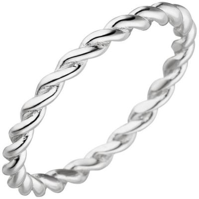 50 - Damen Ring geflochten 925 Sterling Silber | 53543 / EAN:4053258525463