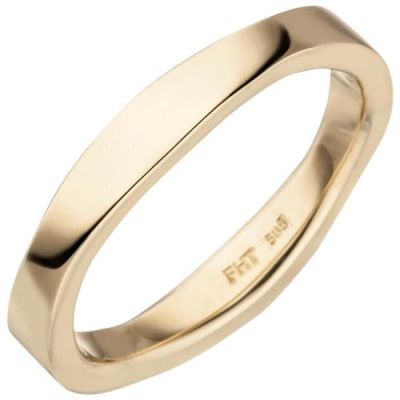 52 - Damen Ring 585 Gold Gelbgold, 3,5 mm breit | 53439 / EAN:4053258528389