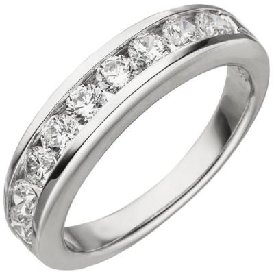 52 - Damen Ring 925 Sterling Silber 9 Zirkonia Silberring | 51124 / EAN:4053258364499