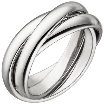 52 - Damen Ring verschlungen 3 Ringen 925 Sterling Silber | 51970 / EAN:4053258464960