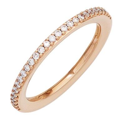 54 - Damen Ring 585 Gold Rotgold 26 Diamanten Diamantring | 42080 / EAN:4053258243824