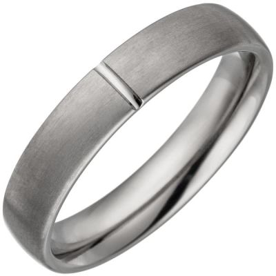 54 - Partner Ring aus Titan matt, Partnerring Titanring | 48976 / EAN:4053258337455