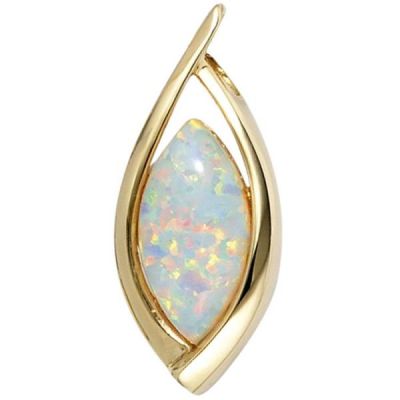 Anhänger 375 Gold Gelbgold 1 Opal Gold Anhänger | 39813 / EAN:4053258208182