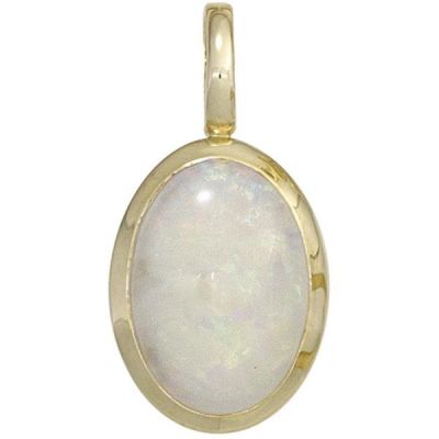 Anhänger 585 Gold Gelbgold 1 Opal | 42417 / EAN:4053258250198