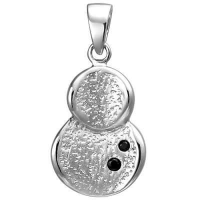 Anhänger 925 Sterling Silber 2 Zirkonia Silberanhänger | 52679 / EAN:4053258502334