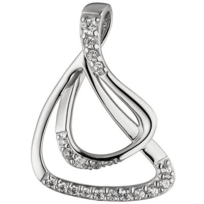 Anhänger 925 Sterling Silber 20 Zirkonia Silberanhänger | 51160 / EAN:4053258365502