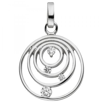 Anhänger 925 Sterling Silber 4 Zirkonia | 53524 / EAN:4053258532348