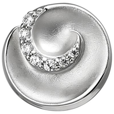 Anhänger 925 Sterling Silber matt mit 7 Zirkonia Silberanhänger | 52682 / EAN:4053258502518