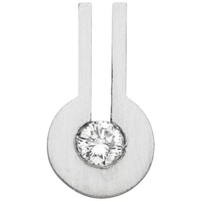 Anhänger 950 Platin matt 1 Diamant Brillant 0,10ct. | 53633 / EAN:4053258521328