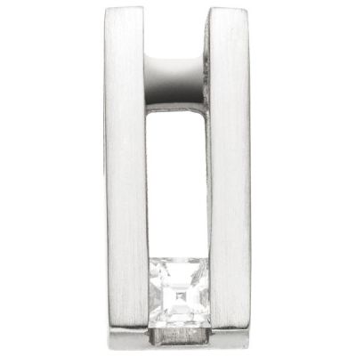 Anhänger 950 Platin matt 1 Diamant Caree-Schliff 0,15 ct. | 54380 / EAN:4053258548110