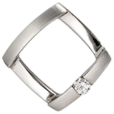 Anhänger 950 Platin mattiert 1 Diamant Brillant 0,03ct. Platin Anhänger | 39497 / EAN:4053258201862