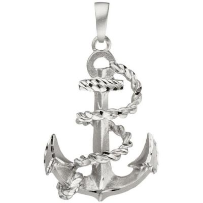 Anhänger Anker 925 Sterling Silber teil matt Ankeranhänger | 50626 / EAN:4053258351918